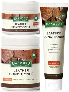 Oakwood Leather Conditioner Rehydrating Softening Natural Wax Oil Saddlery Care - Picture 1 of 7
