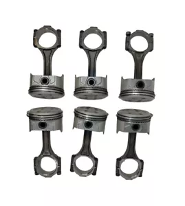 Piston & Rod Kit (set of 6) - For 4.3L, 262 CID Engines. Replaces Mercruiser 614 - Foto 1 di 4