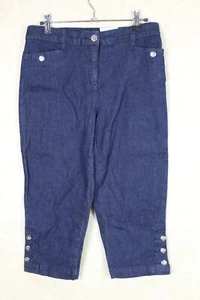 Karen Scott New Womens Comfort Tummy Control Capri Denim Jeans Size 6P NWT R3A1 - Picture 1 of 4