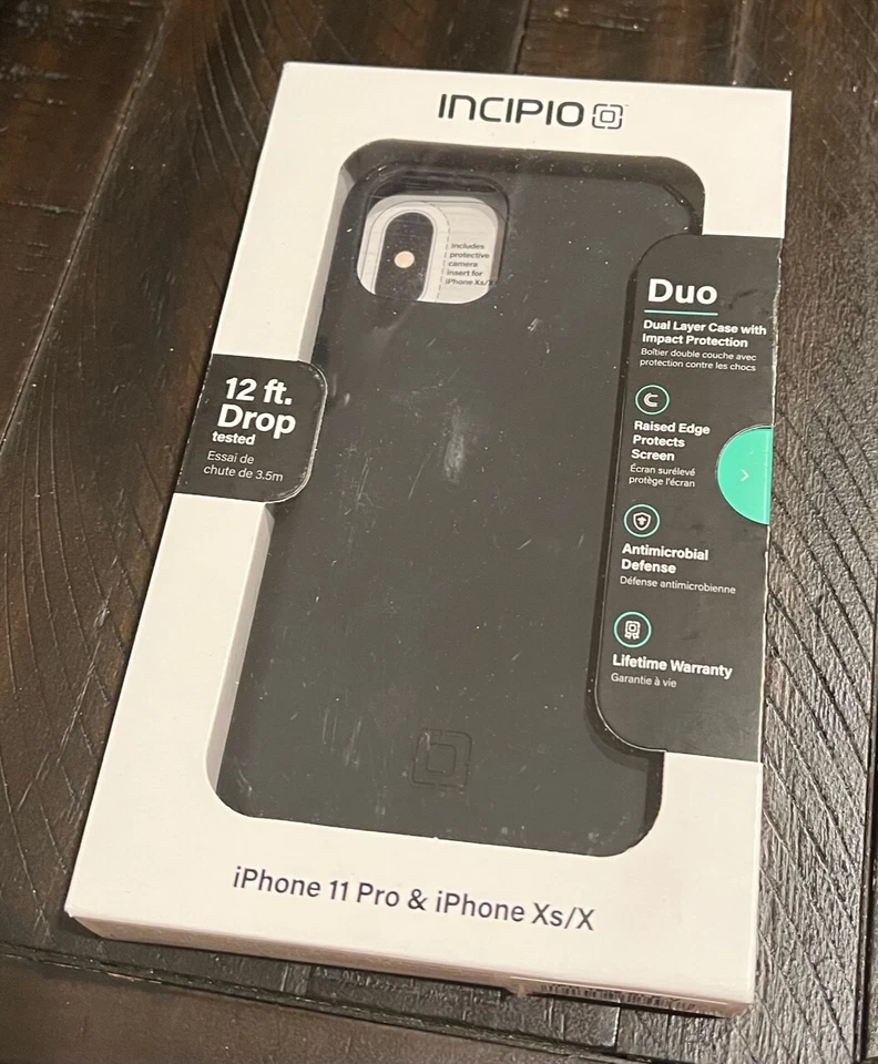 Футляр двухслойный Incipio Duo для iPhone 11 Pro и iPhone Xs & X 5,8 дюйма - черный - Изображение 1 из 1