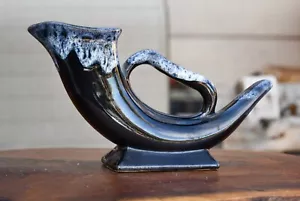 Vintage Anna Van Briggle mid 20th century signed pottery vase/horn/pitcher - Picture 1 of 4