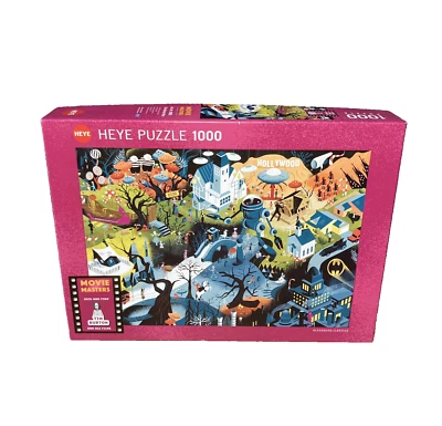 COMPLETE! Movie Masters TIM BURTON FILMS Heye JIGSAW PUZZLE Beetlejuice Batman - Image 1 of 4