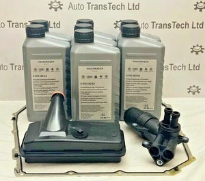 ORIGINAL VW AUDI 0B5 DSG 7 GANG AUTOMATIKGETRIEBEFILTER & 7L ÖLSATZ OEM - Bild 1 von 16