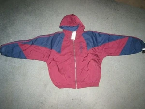 ADIDAS Acropolis FU.ZI Trefoil Burgund/Blau JACKE Kapuze Mantel Parka Herren, S - Bild 1 von 3