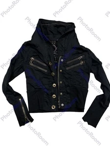 VTG Guess 1981 Moto Jacket For Men Black Color Size L Good Condition - Picture 1 of 2