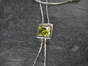 Kette Anhänger Citrin Kordelkette 925er Sterling Silber - Picture 1 of 3