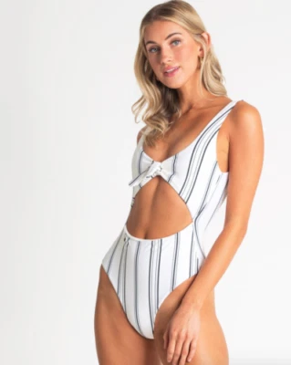 Billabong L63625 Womens Ivory Day Drift One-Piece Swimsuit Size Small - Image 1 of 2