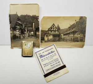 German Junk Drawer Lot of 4 Vintage Photographs Matchbox Matchbook Muggelturm - Picture 1 of 12