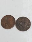 ISLAMIQUE MOROCCO COINS  LOT OF 2 ANCIENT  ROMAN COINS - GROUP COINS