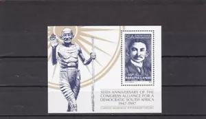 South africa mnh sheet Mahatma ghandi congress for democratic RSA 1997 - Picture 1 of 1