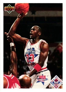 Michael Jordan 1991-92 Upper Deck #48 All-Star Checklist Chicago Bulls - Bild 1 von 2