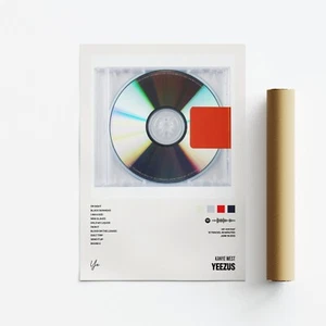 Kanye West, Yeezus Album Art Poster, Print, Music, Tracklist - Picture 1 of 5
