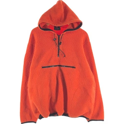 Sudadera con capucha pulóver vintage años 90 J.Crew media cremallera polar para hombre talla mediana Foto 1 de 4