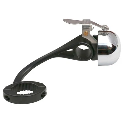 Crane E-Ne Bell SBR Cromo | Campana de bicicleta de latón con adaptador de aluminio, japonesa Foto 1 de 2