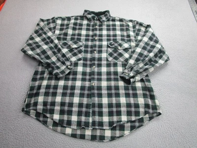 Rusty Shirt Mens XL Green Black Plaid Flannel Button Down VINTAGE 90s y2k - Image 1 of 4