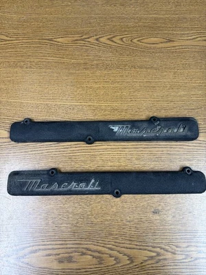 2004-2008 Maserati Quattroporte Engine Cylinder Head Harness Logo Cover Set Pair - Image 1 of 4