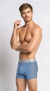 Leo By LeonisaMen's Boxer Trunks Brief Underwear Stretch Black - Picture 1 of 5