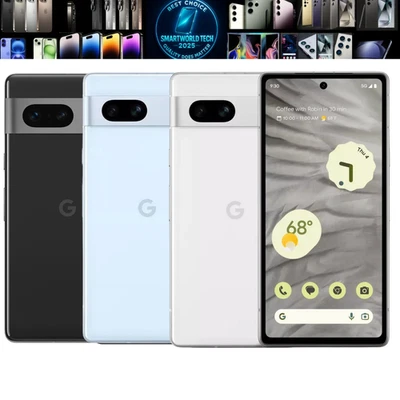 Google Pixel 7a 128GB White Blue Black Unlocked 5G Smartphone Pristine Unlocked
