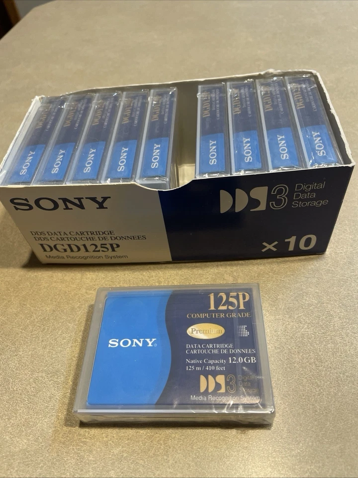 Sony 4mm Dds-3 12 GB Data Cartridge DGD125P