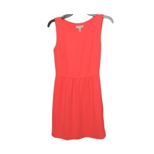Vestido J.Crew Rojo Coral Sin Mangas Ajuste y Acampanado Fiesta Cóctel Talla 0 - Imagen 1 de 6