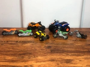 7 Rare Vintage Motorcycles & Quads Die-cast: Hot Wheels Alexis, Harley Davidson - Picture 1 of 18