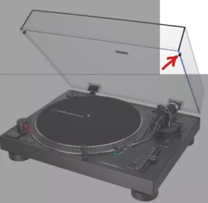 Lid bump stops for Stanton STR8-60, STR860 STR 860 turntable rubber dust cover - Picture 1 of 8