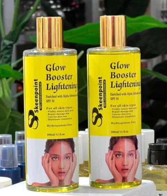 SKEENPOINT GLOW BOOSTER LIGHTENING OIL WHITENING GLOWING 300ml SPF30 *Fast Ship*