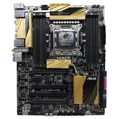 Asus X79-DELUXE LGA2011 Motherboard Support Intel xeon E5 1600V2 2600 V3 Core i7 - Image 1 of 4
