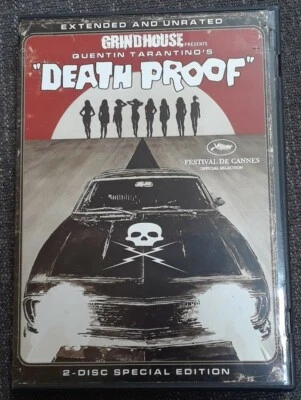 Death Proof DVD Quentin Tarantino Grindhouse (2 Discs) Extended Unrated Extras - Image 1 of 4