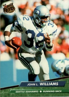 1992 Ultra NFL John L. Williams #383 - Image 1 of 2