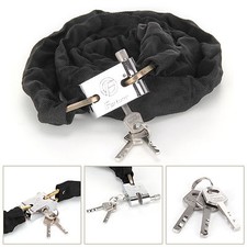 1.8M Metal Motorbike Motorcycle Bicycle Heavy Duty Chain Lock Padlock Bike Cycle