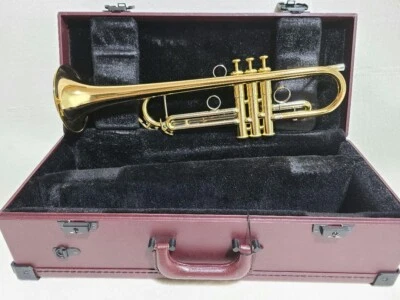 Xo Rv-Gb Trompete B Blechblasinstrumente Gold mit Instrumentenkoffer aus Japan - Bild 1 von 4