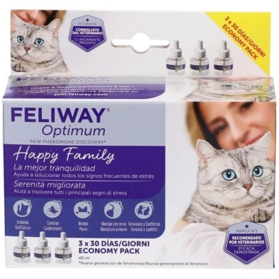 Ceva Salute Animale Feliway Optimum Refill 3x48 Ml OCCASIONE !!!