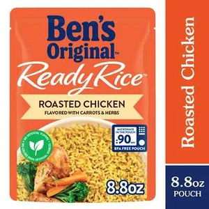 BEN'S ORIGINAL READY RICE ROASTED CHICKEN 8.8 OZ POUCHES (3 PACK) - Picture 1 of 3
