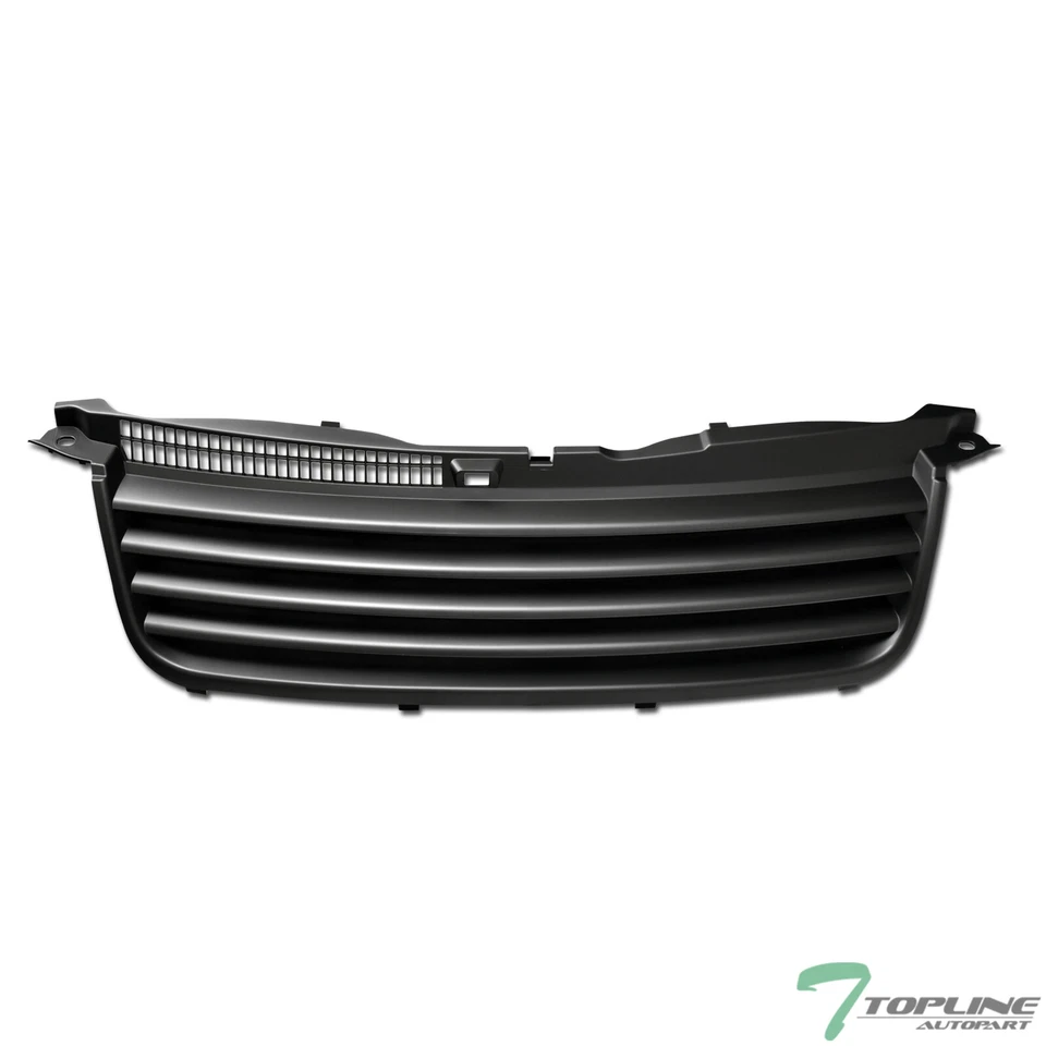 Topline For 2001-2005 Passat Horizontal Front Hood Bumper Grille - Matte Black — 第 1/4 张图片