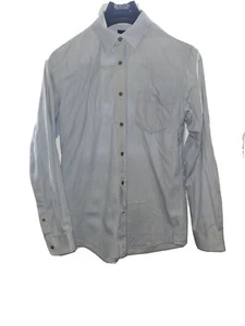 Sportscraft sky blue dress shirt mens size small tapered fit - Picture 1 of 6