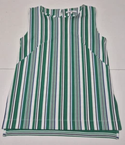 Next Women's Top Green/White Sleeveless Size:12 - Picture 1 of 12