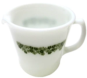 Vintage Pyrex Glass Pitcher Creamer Spring Blossom Crazy Daisy 3 1/2" Tall - Picture 1 of 6