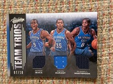 2012-13 Absolute Team Trios OKC Thunder Ibaka Durant Westbrook 7/10 NM/MT