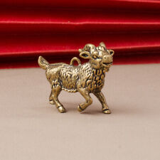 1pc Creative Brass Goat Keychain Pendant Tea Ceremony Ornament Handle Piece