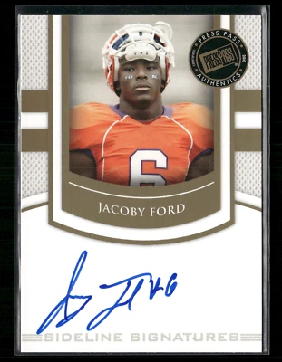 Jacoby Ford 2010 Press Pass Sideline Signatures Auto - Image 1 of 2