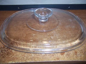 VINTAGE PYREX DC 1-1/2 C OVAL CASSEROLE DISH LID - Bild 1 von 3