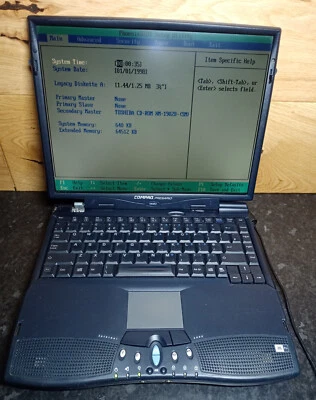 Compaq Presario 1690 Laptop - NO HDD - FOR PARTS - Image 1 of 4