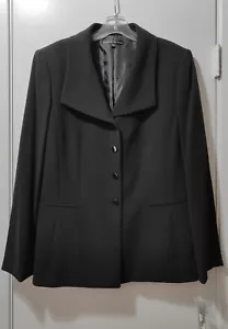 Preston & York Women’s Black/White Dotted Blazer Jacket Size 14 - Picture 1 of 3