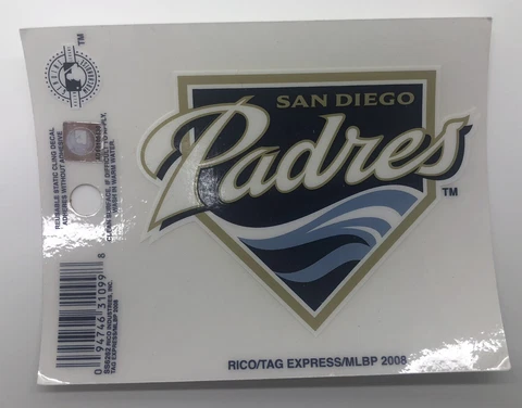 San Diego Padres Static Cling 3” x 5” Cover