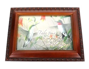 Sankyo Musical Jewelry Box with 4x6 Cover Photo Plays What a Wonderful Life - Picture 1 of 8