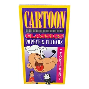 CARTOON CLASSICS POPEYE AND FRIENDS, 1995 VHS TAPE Sealed With Tear - Picture 1 of 4