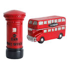 2x Autobus Anglia Skrzynka pocztowa Model Dekoracja domu i biurka