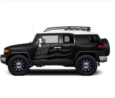 Graphics American Flag Stripe Car Sticker For Toyota FJ Cruiser Side Door Decals Foto 1 de 4