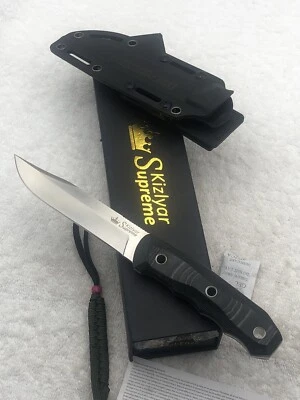 Cuchillo de hoja fija Kizlyar Supreme Enzo en caja con papel de fábrica Foto 1 de 4